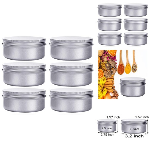 Aluminum storage tins oz - aluminum,