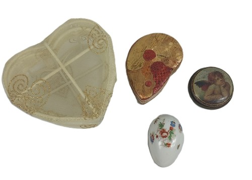 Porcelain trinket jewlery box - trinket,